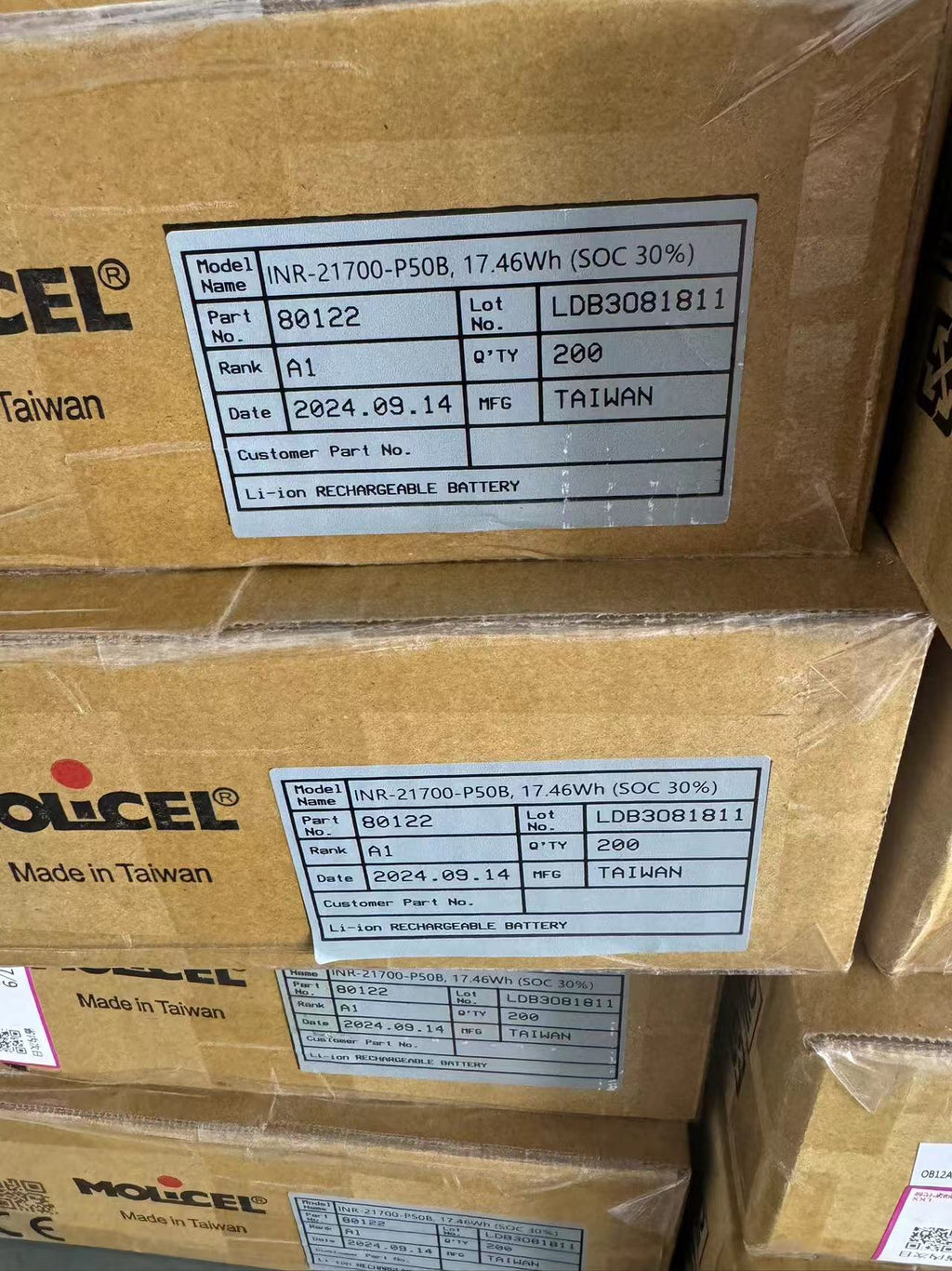 Molicel p50b